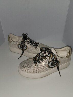 Green Bay Packers Cuce Bling Rhinestone Tennis Shoes Sz 10